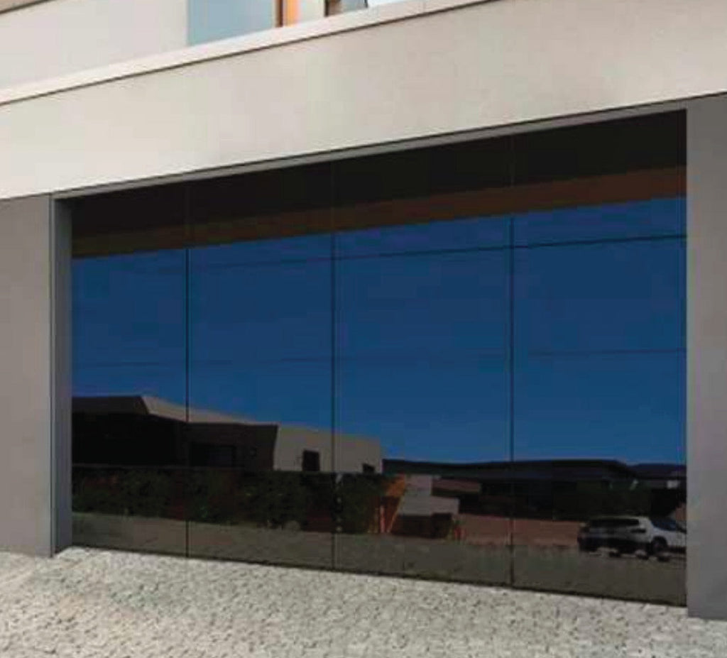 Concealed-Frame Full-View Glass Garage Door