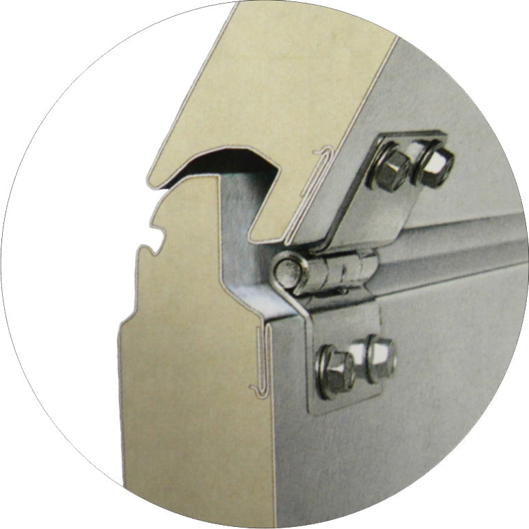 Color Steel Sectional Garage Door – safety & access