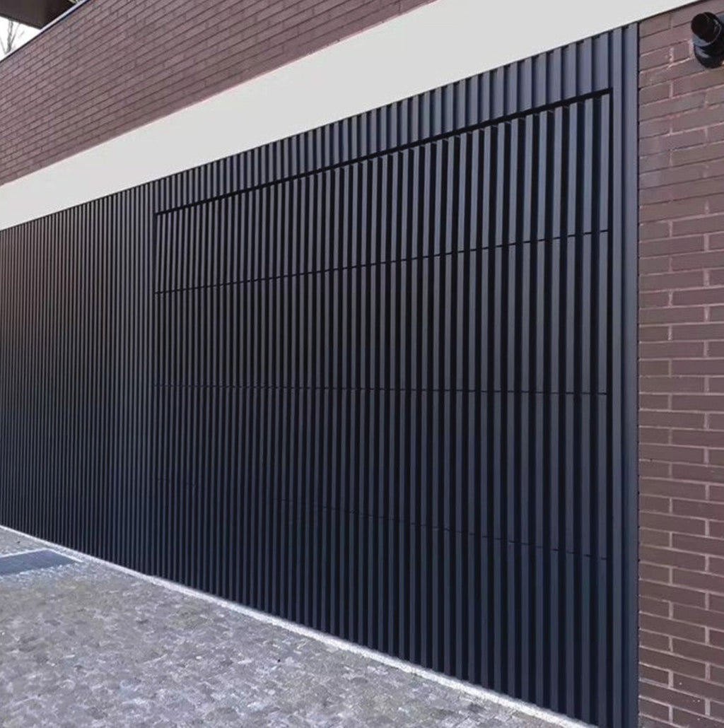 Minimalist Aluminum Slat Garage Door